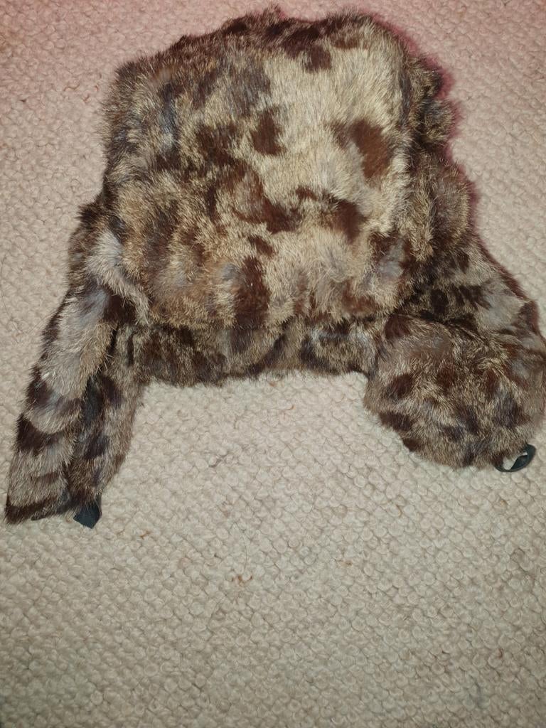 Bontmuts  konijn , chapka ., Ophalen of Verzenden, Zo goed als nieuw, Maat 38/40 (M), Sjaal