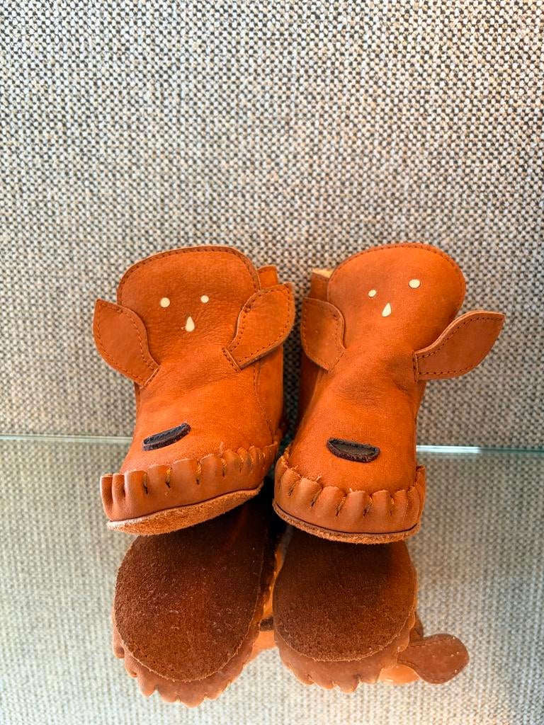 Donsje babyschoen 6-12 maanden hert, Ophalen of Verzenden, Zo goed als nieuw, Jongetje of Meisje, Schoentjes