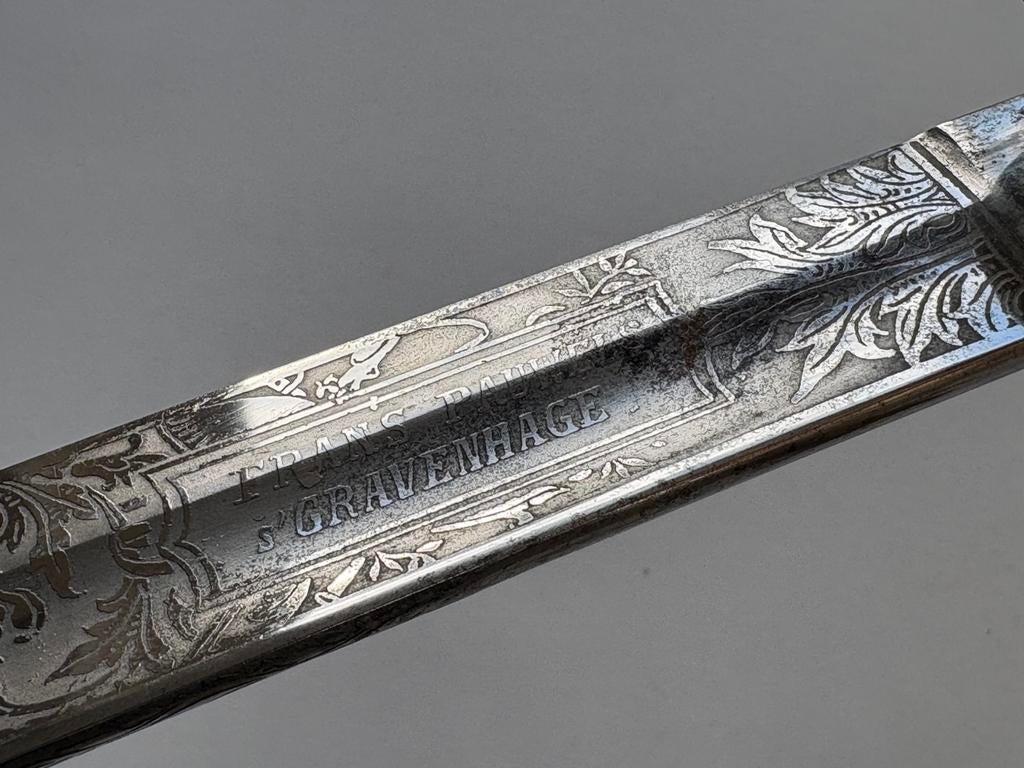 Sabel M.1912 met geëtste kling | Pauwels ‘s Gravenhage, Ophalen, Landmacht, Nederland