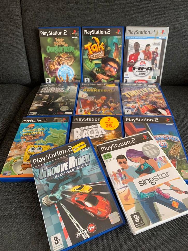 Set van 11 PlayStation 2 games / spellen, Spelcomputers en Games, Games | Sony PlayStation 2, Gebruikt, 1 speler, Vanaf 3 jaar