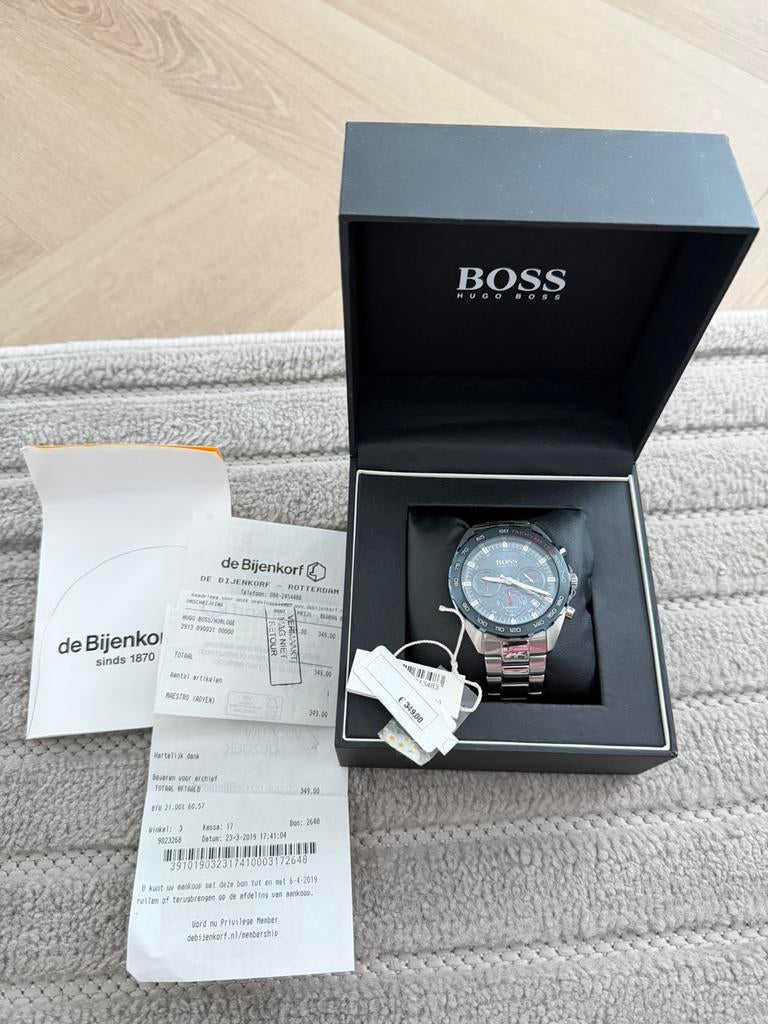 Hugo Boss Horloge, Ophalen, Zo goed als nieuw, Staal, Overige merken