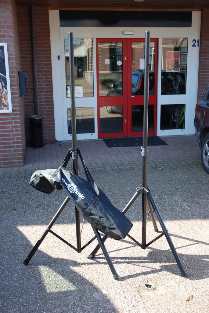 Set speakerstatieven in hoes   <26260624>, Muziek en Instrumenten, Gebruikt, ., ., .