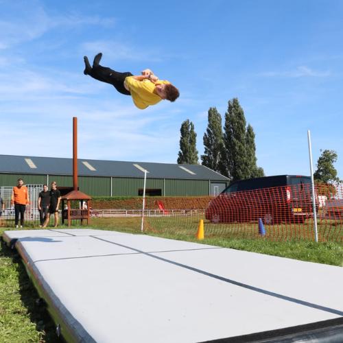 Airtrack 12springs comfort 500x150x15 cm + electrische pomp, Overige kleuren, Materiaal, ., Ophalen of Verzenden
