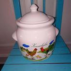 Zwiebeln /Knoblauch /Salz voorraadpotten met leuke print, Ophalen, Gebruikt