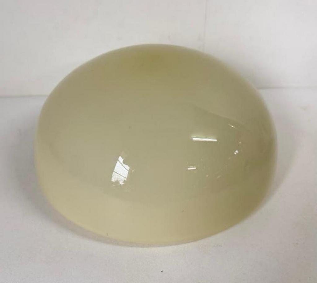Vintage Gispen plafonnière halve bol mid century Ø 22 cm, Ophalen of Verzenden, Zo goed als nieuw, Glas, Mid Century