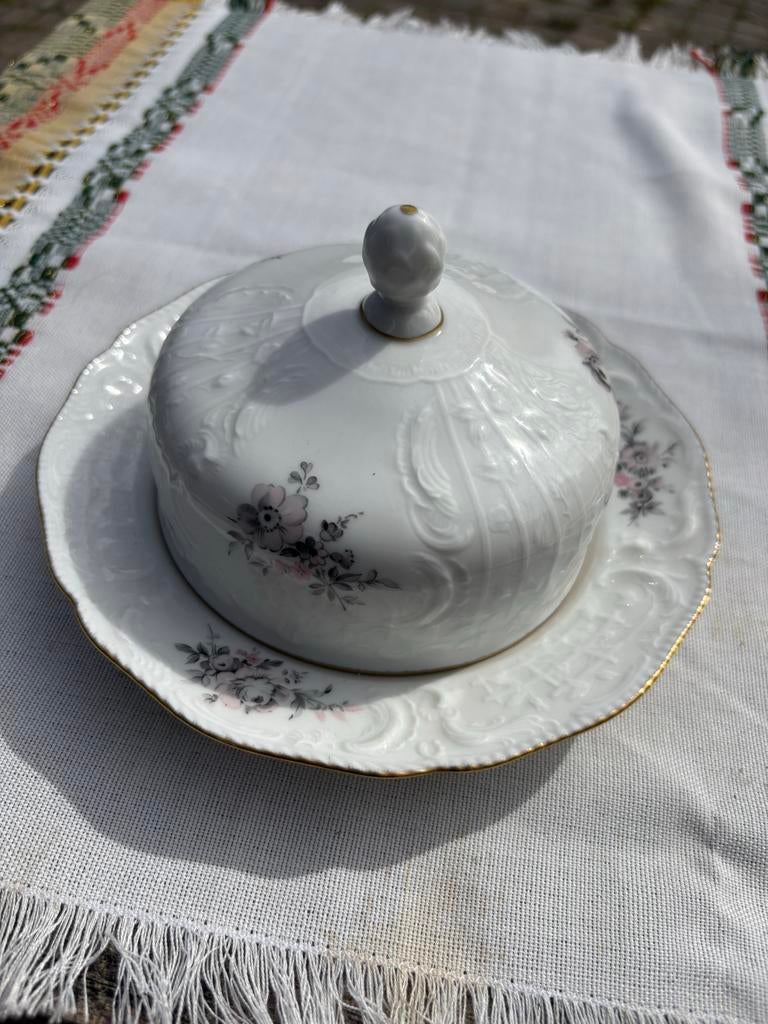 Rosenthal sanssoussi botervloot met bloemmotief, Ophalen, Overige typen, Zo goed als nieuw, Overige stijlen