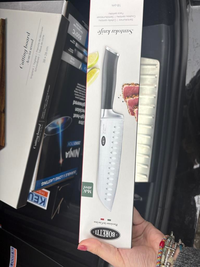 Santoku knife, Ophalen of Verzenden, Zo goed als nieuw