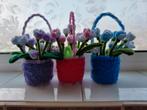 Handgemaakte Pijpenrager (chenilledraad) Bloemen in Potje, Ophalen of Verzenden, Nieuw, Knutselwerk