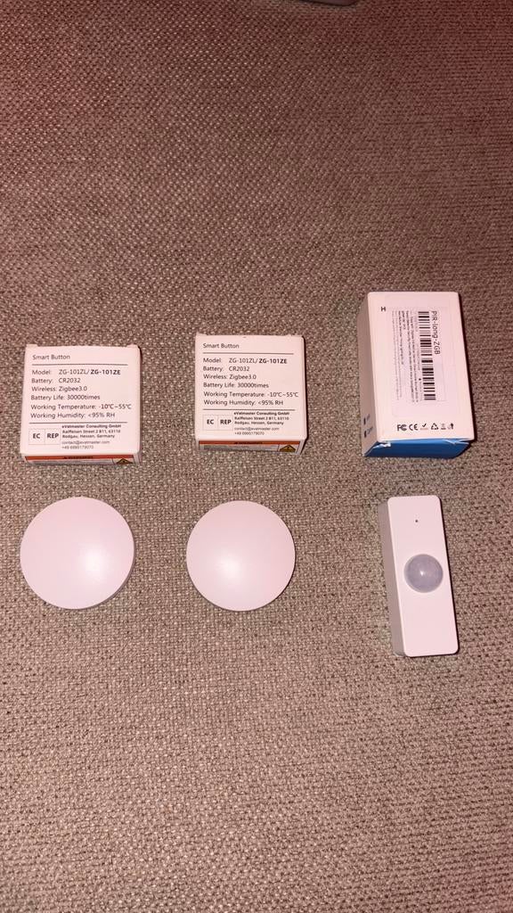 Zigbee smart buttons en bewegingssensor (nieuw), Hobby en Vrije tijd, Elektronica-componenten, Ophalen of Verzenden, Nieuw