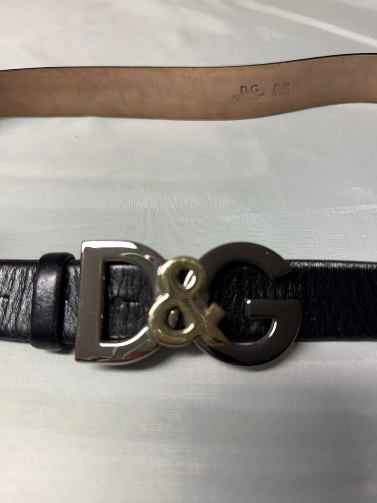 Zwarte dames riem van D&G., Kleding | Dames, Riemen en Ceinturen, Dolce & Gabbana, 90 tot 100 cm, Tailleriem, Ophalen of Verzenden