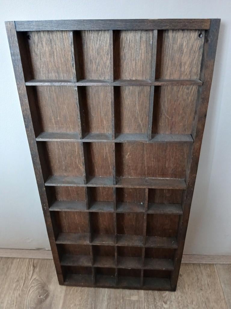 Letterbak, Huis en Inrichting, Woonaccessoires | Wanddecoraties, Ophalen of Verzenden, Zo goed als nieuw, Bruin, Hout