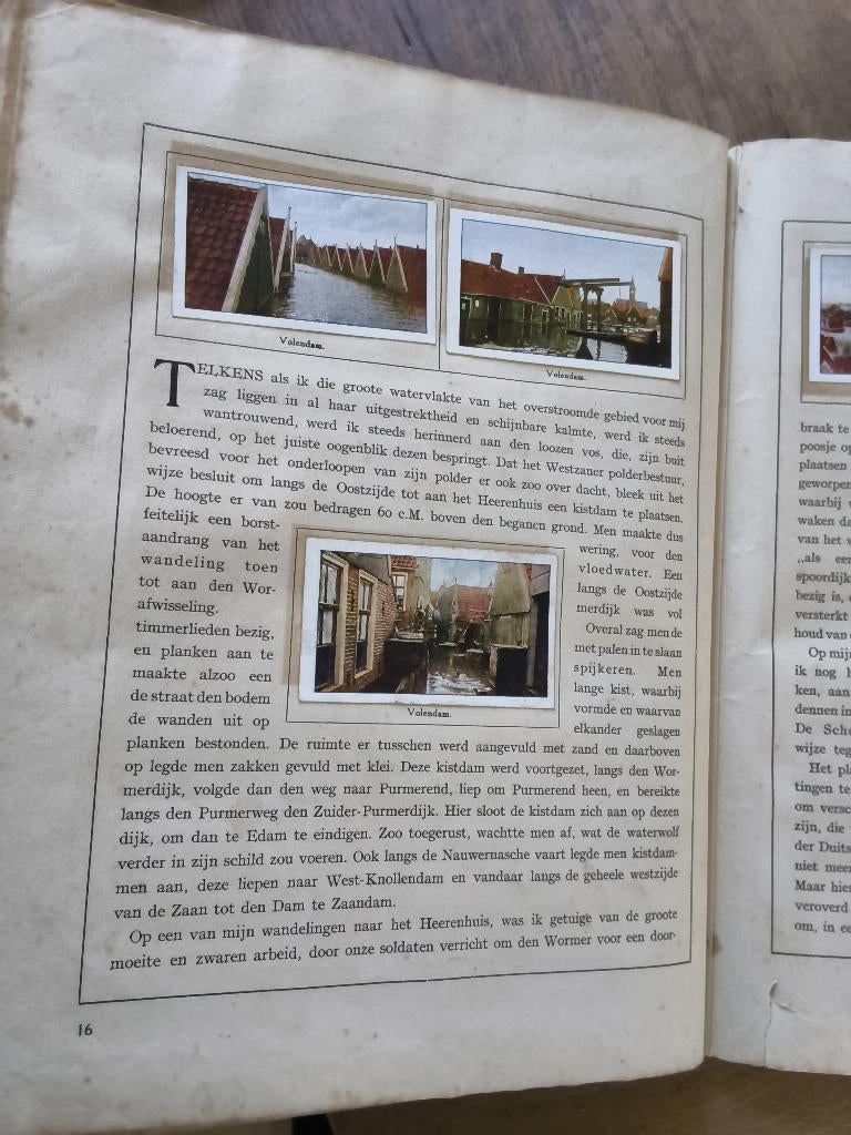 Watersnood van 1916 ter Wee theehandel Zaandam, Honig, Ophalen, 20e eeuw of later, Gelezen