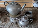 Tinnen thee-set, Antiek en Kunst, Antiek | Servies compleet, Ophalen of Verzenden
