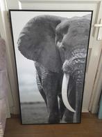 Mooie schilderij met olifant, Ophalen, Zo goed als nieuw, Schilderij, 75 cm of meer