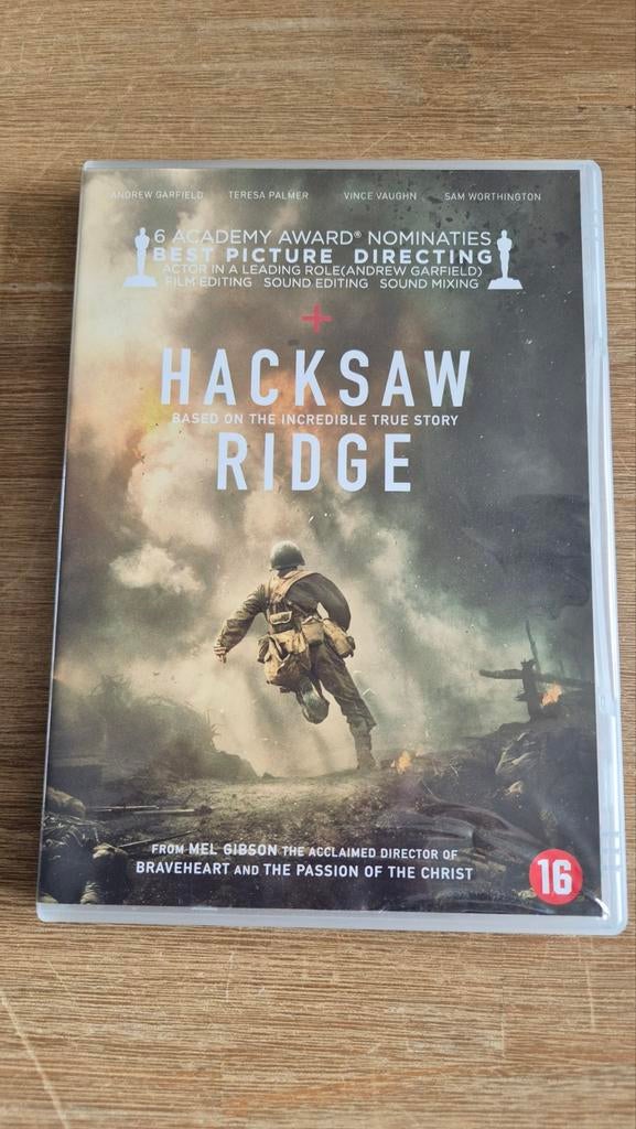 DVD Hacksaw Ridge, Cd's en Dvd's, Alle leeftijden, Ophalen of Verzenden, Zo goed als nieuw, Overige genres