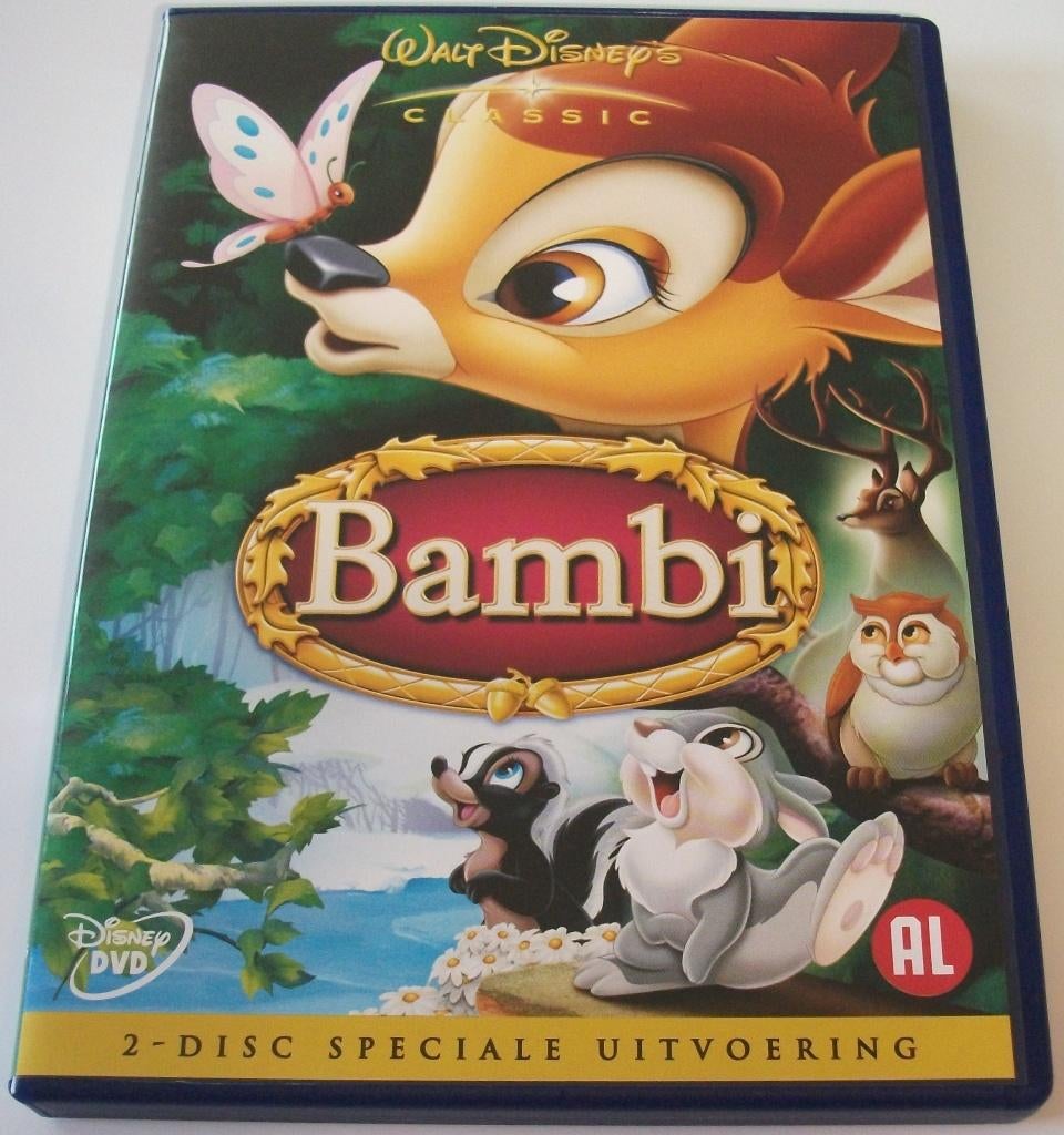 Dvd *** BAMBI *** 2-Disc Boxset Walt Disney, Alle leeftijden, Ophalen of Verzenden, Zo goed als nieuw, Film