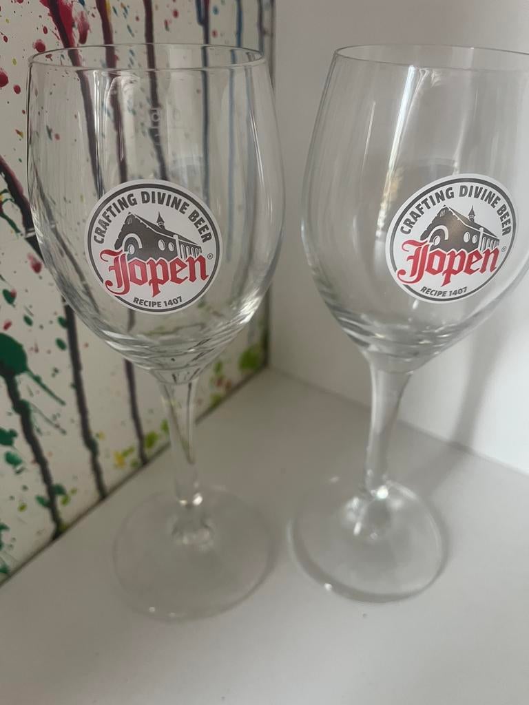 Jopen bierglazen set van 6 proefglaasjes, Verzamelen, Biermerken, Ophalen of Verzenden, Nieuw, Glas of Glazen, Overige merken