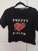 T-shirt Coolcat zwart met opdruk (M), Kleding | Dames, T-shirts, Maat 38/40 (M), Zwart, Ophalen of Verzenden, Zo goed als nieuw