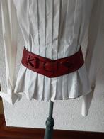 Lederen dames riem voor op een blouse of trui., Kleding | Dames, Riemen en Ceinturen, 80 tot 90 cm, 5 cm of meer, Echt leder, Ophalen of Verzenden