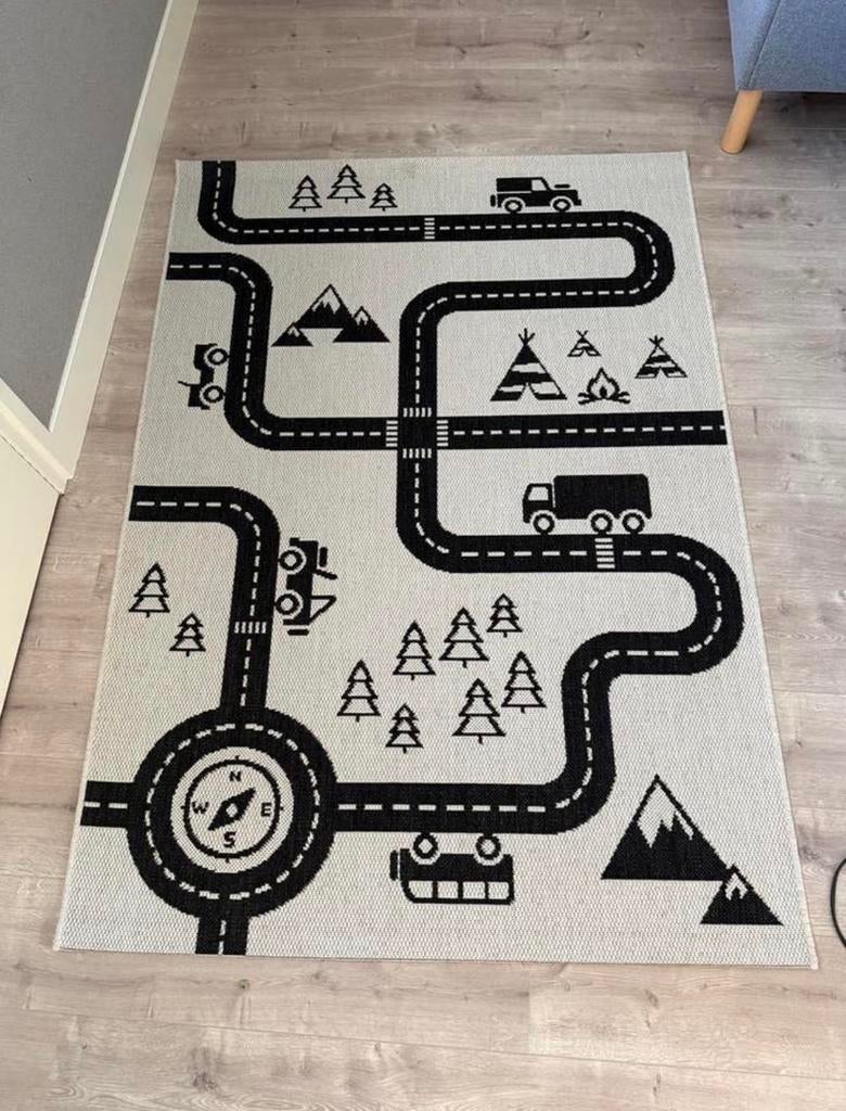 Speelkleed met wegenpatroon - Zwart/Wit, Ophalen, Gebruikt
