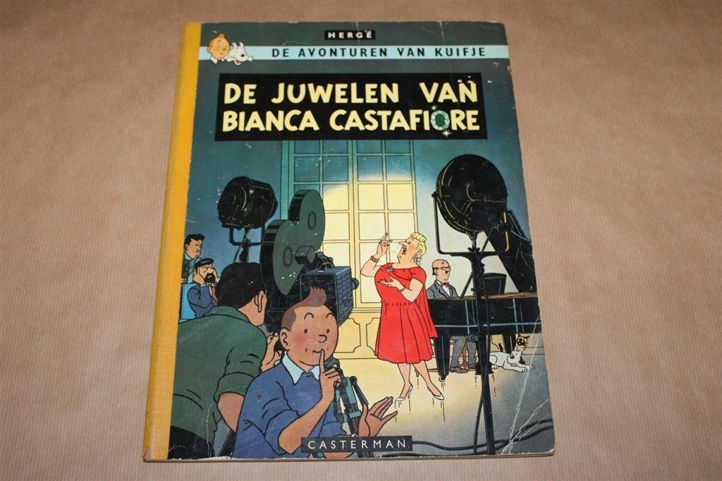 Kuifje - De juwelen van Bianca Castafiore - 1963 !!, Boeken, Eén stripboek, Ophalen of Verzenden, Gelezen
