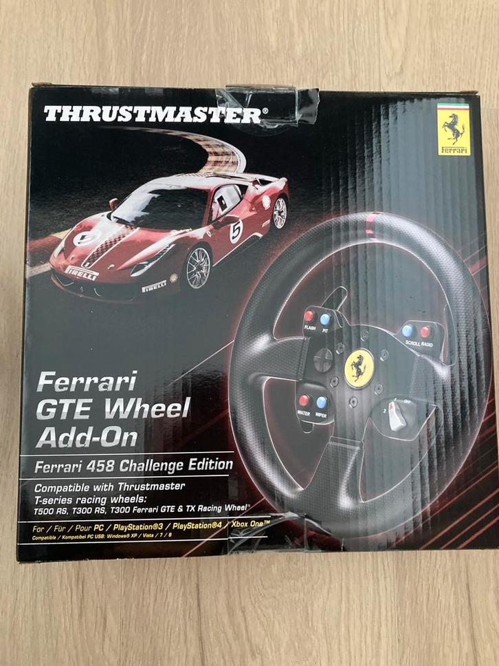 Thrustmaster Ferrari GTE Wheel Add-On 458 Challenge Edition, Spelcomputers en Games, Spelcomputers | Sony PlayStation Consoles | Accessoires