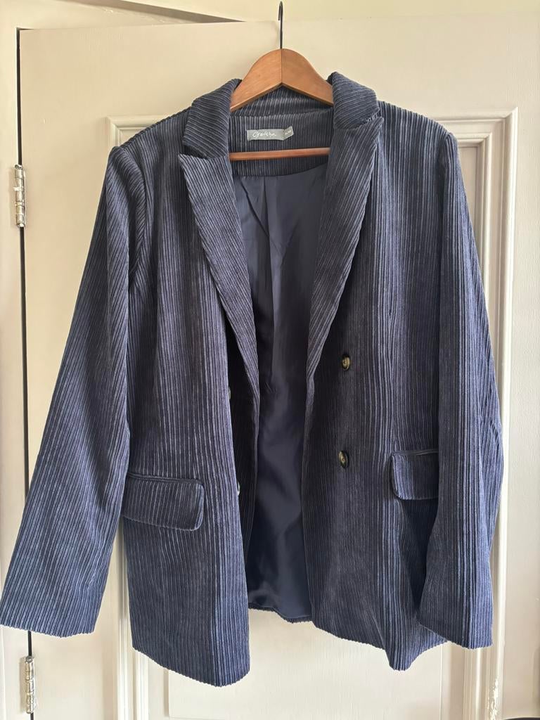 Geisha blazer. Mt xl 42, Blauw, Maat 42/44 (L), Ophalen of Verzenden, Zo goed als nieuw