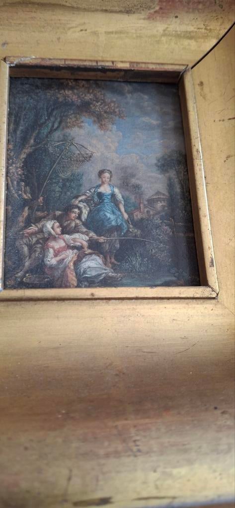 Miniatuur François boucher op koper, Antiek en Kunst, Ophalen of Verzenden