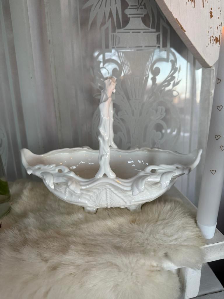 Coalport porseleinen schaal wit porselein izgst, Antiek en Kunst, Ophalen