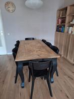 Tafel JORG + 8 stoelen LISABO, Ophalen, Gebruikt, Eikenhout, 50 tot 100 cm