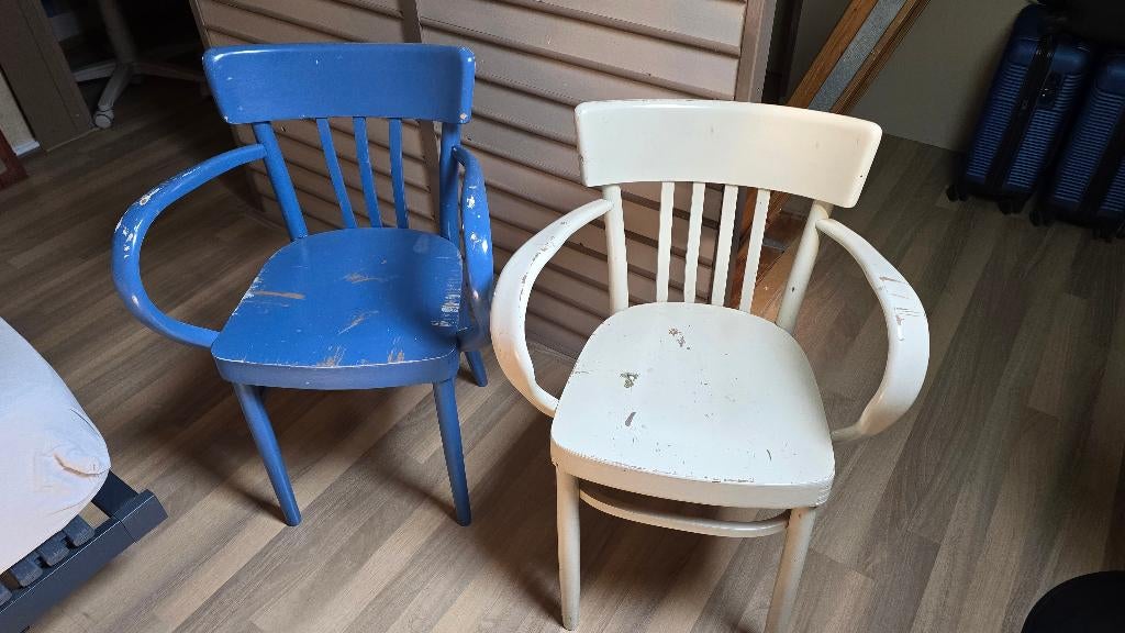 VINTAGE KEUKENSTOELEN, Ophalen, Gebruikt, Twee, Overige kleuren