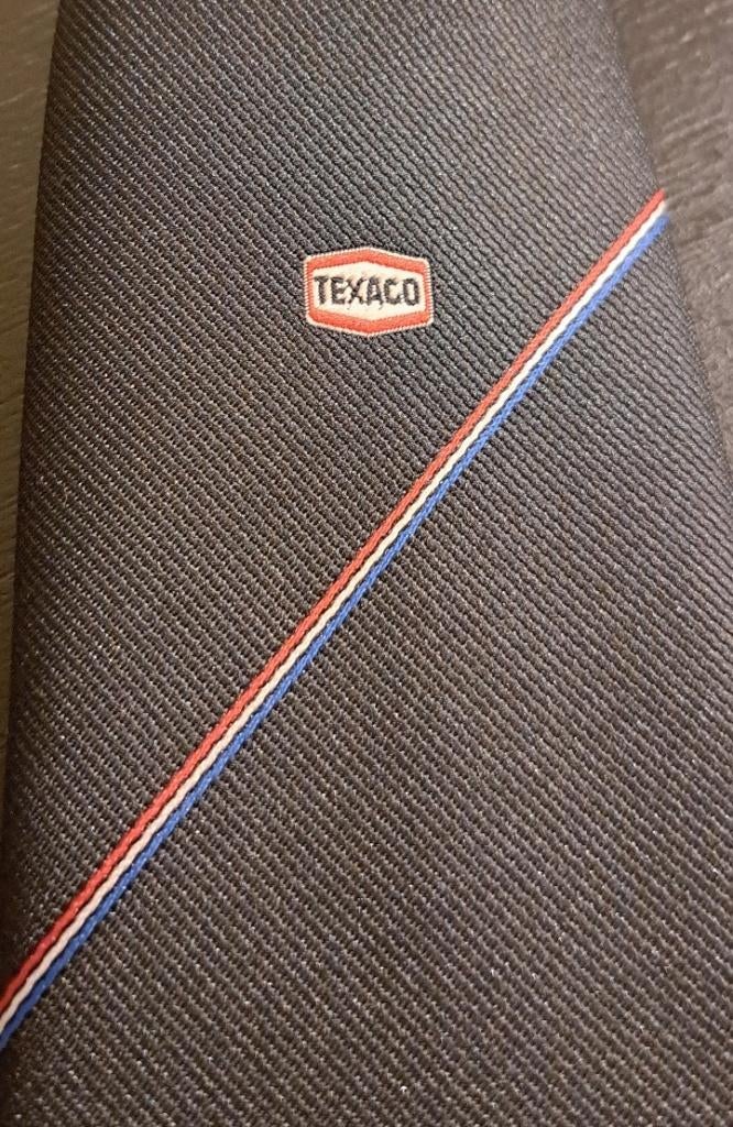 Texaco stropdas logo midden rood-wit-blauw gestreept, Ophalen of Verzenden, Nieuw, Gebruiksvoorwerp