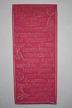 7 st. Scrapbook baby/meisje sierstickers roze 8537, Ophalen of Verzenden, Nieuw, Kind, Overige typen