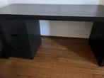 Ikea Bureau zwart met ladeblok, Huis en Inrichting, Bureaus, Ophalen, Gebruikt, Bureau