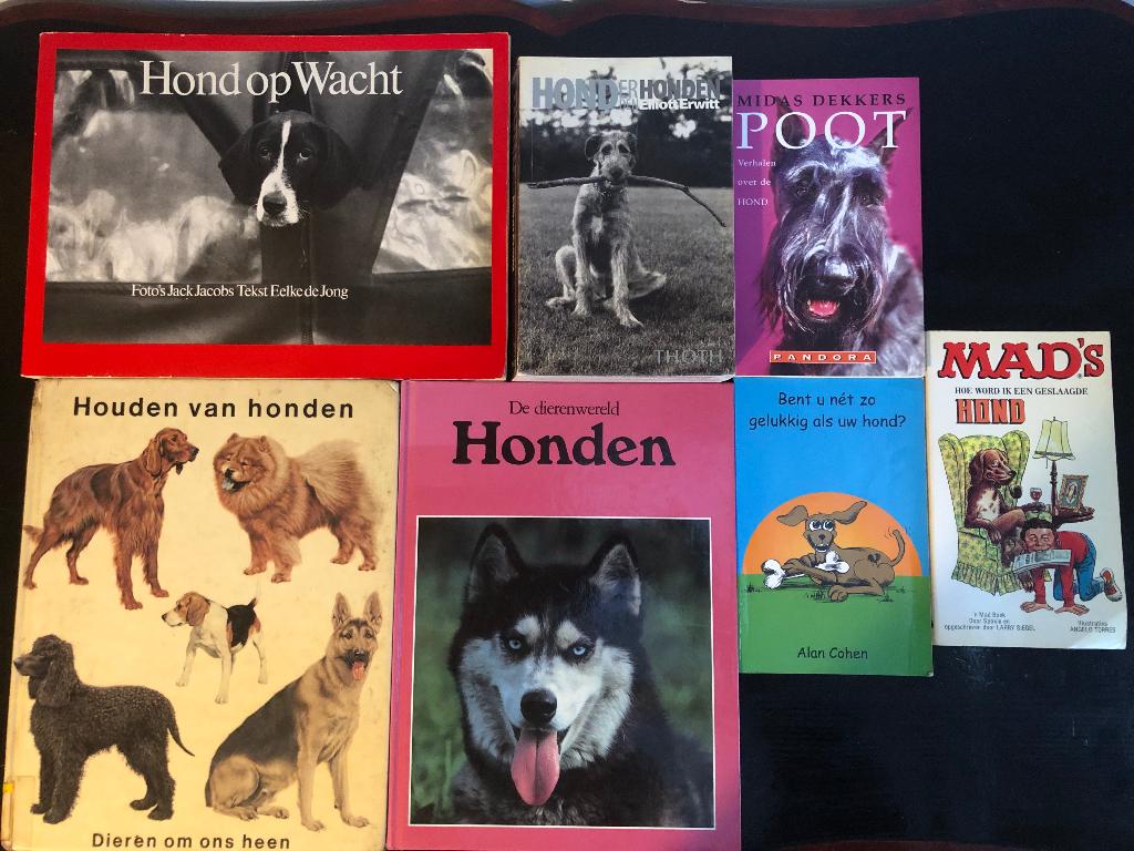 Set van 7 honden boeken o.a. Midas Dekkers, Ophalen of Verzenden, Gelezen, Honden