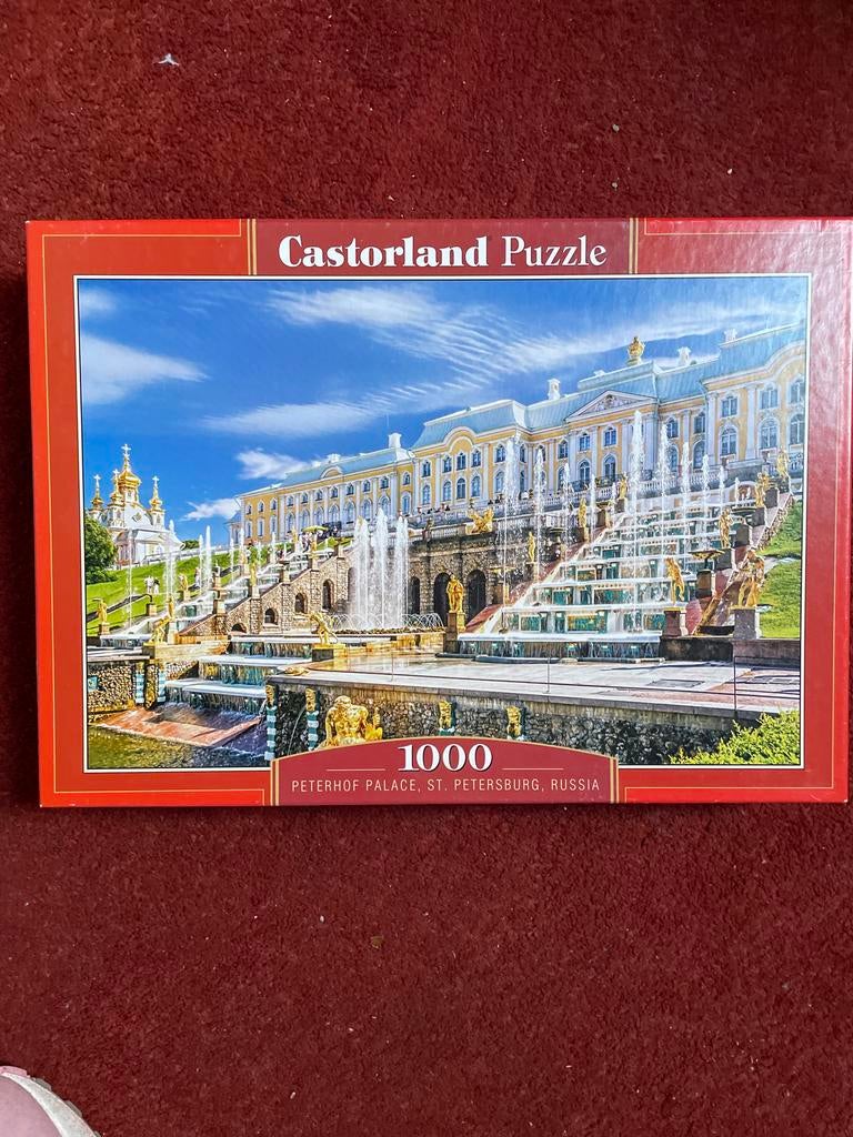 Castorland Legpuzzel 1000 stukjes Peterhof Paleis, Ophalen of Verzenden, 500 t/m 1500 stukjes, Gebruikt, Legpuzzel