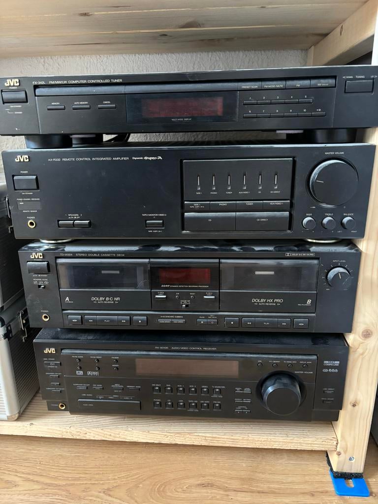 JVC Stereo Set met Jamo Luidsprekers - Losse Componenten, Ophalen, Gebruikt, Losse componenten, Cassettedeck