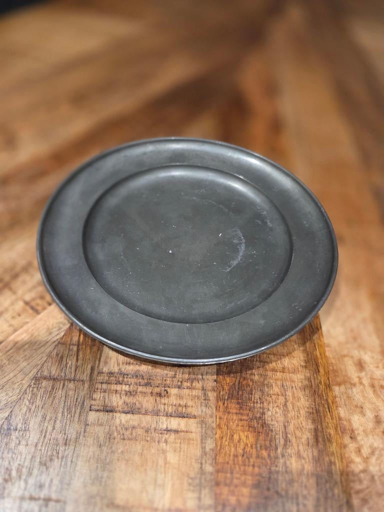 Tinnen bord, Antiek en Kunst, Antiek | Tin, Ophalen of Verzenden