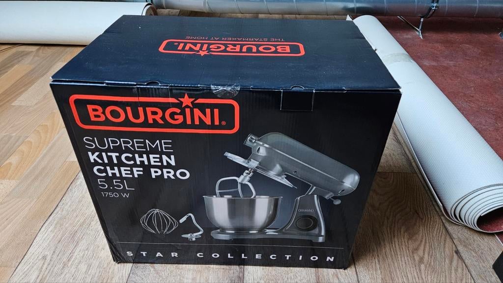 Bourgini supreme kitchen chef pro - keukenmachine, 4 liter of meer, Ophalen, Nieuw, 3 snelheden of meer