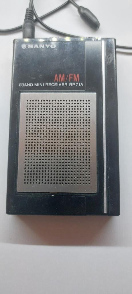 Sanyo AM/FM 2 Band Mini Receiver RP71A, Audio, Tv en Foto, Ophalen of Verzenden