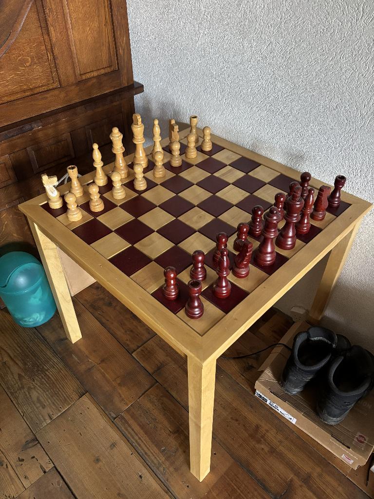 Schaak tafeltje, Een of twee spelers, Ophalen, Zo goed als nieuw