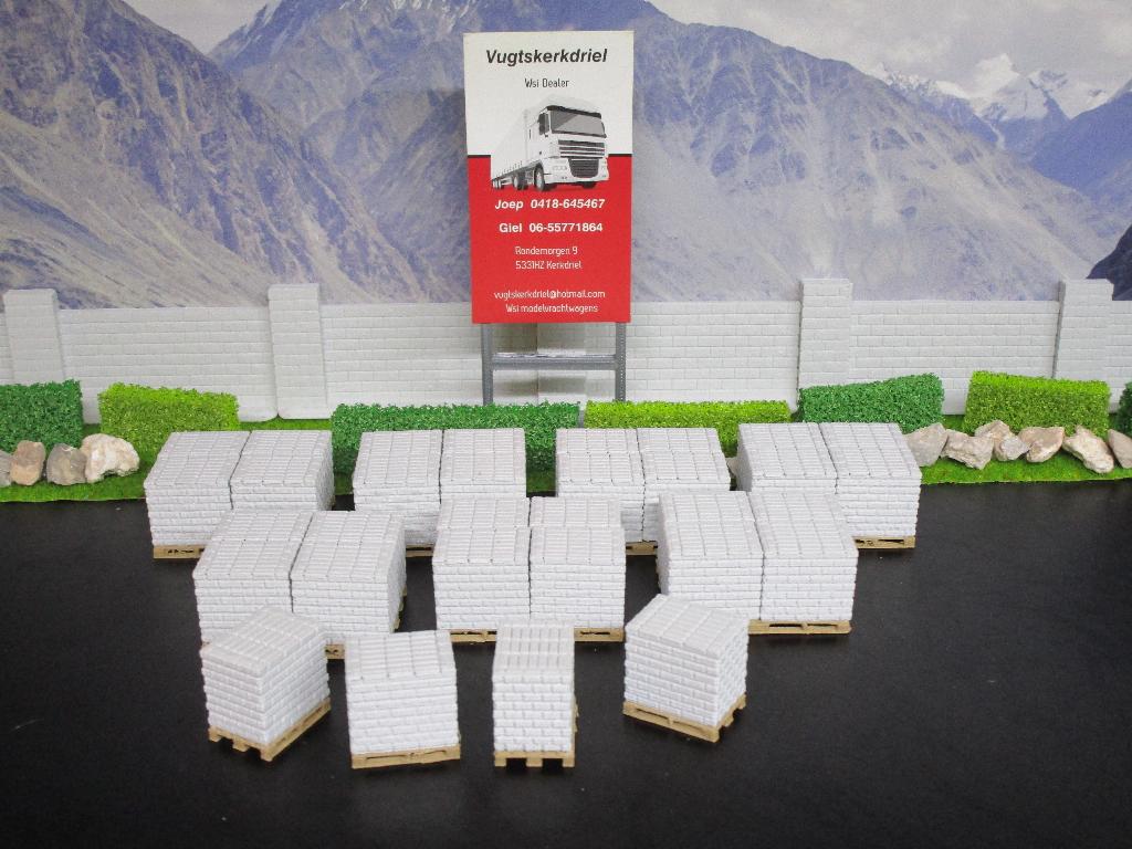 Lading Stenen Licht Grijs "Zie Omschrijving, Ex Wsi Opleger", Ophalen, Nieuw, Bus of Vrachtwagen, Wsi