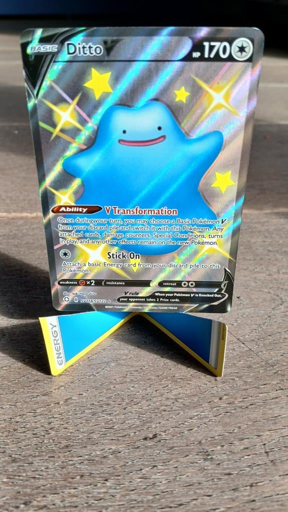 Pokémon kaart Ditto V SV118/SV122, Hobby en Vrije tijd, Verzamelkaartspellen | Pokémon, Ophalen of Verzenden