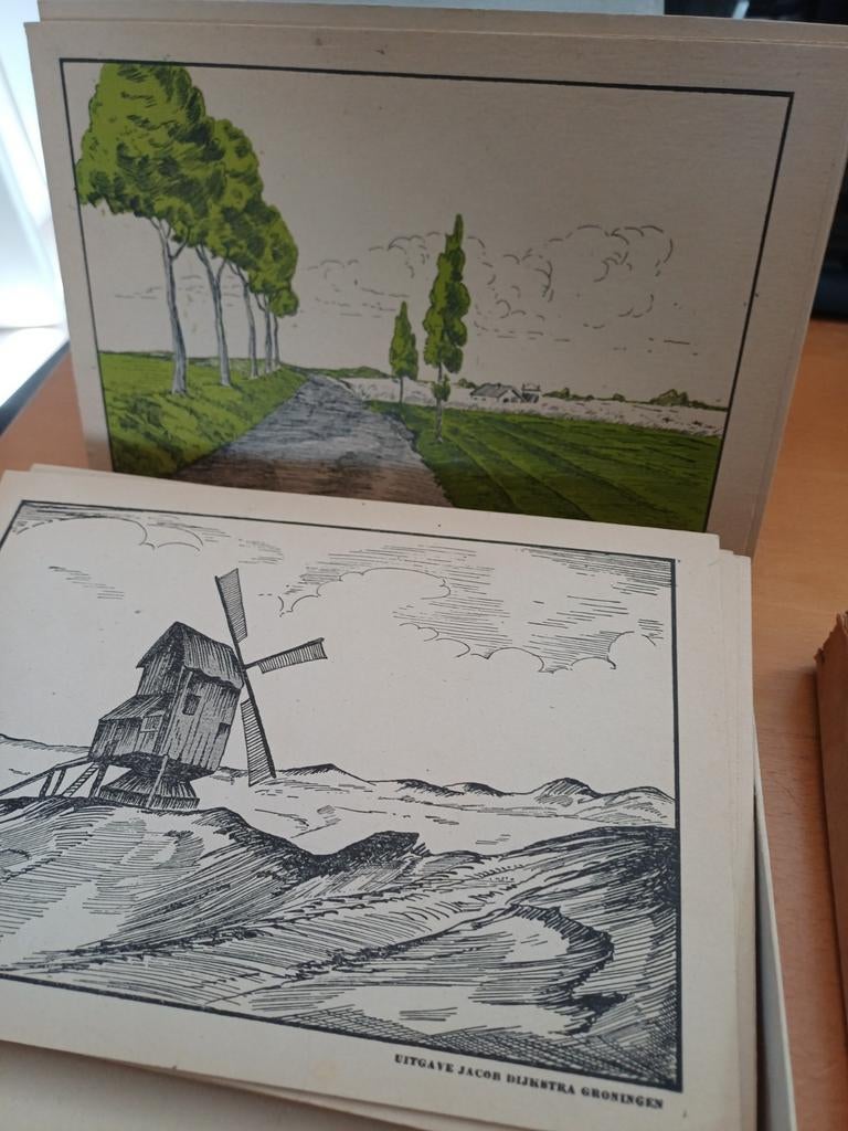 Oude ansichtkaarten Uitgave Jacob Dijkstra Groningen, Ophalen, Voor 1920, Ongelopen, Groningen