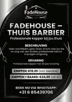 Kapper bij u aan huis (mobiele kapper)20jaar ervaring️️