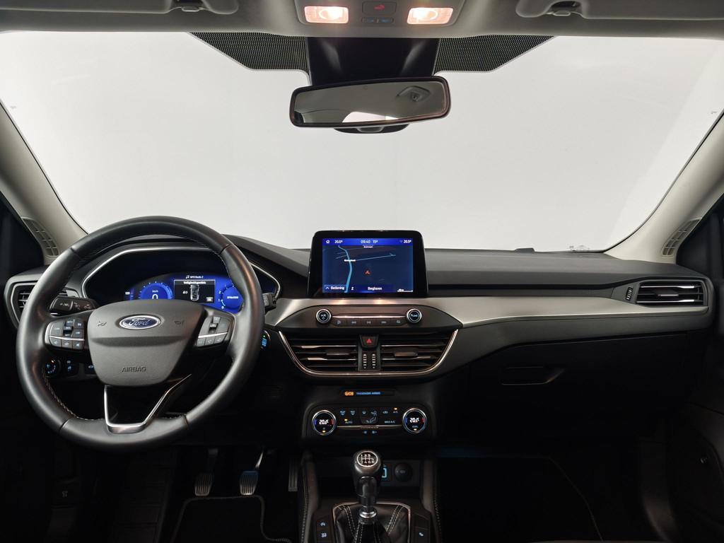 Ford Focus Wagon 1.0 EcoBoost Hybrid Titanium X Business | C, Auto's, Gebruikt, Met garantie (alle), Zwart, Origineel Nederlands