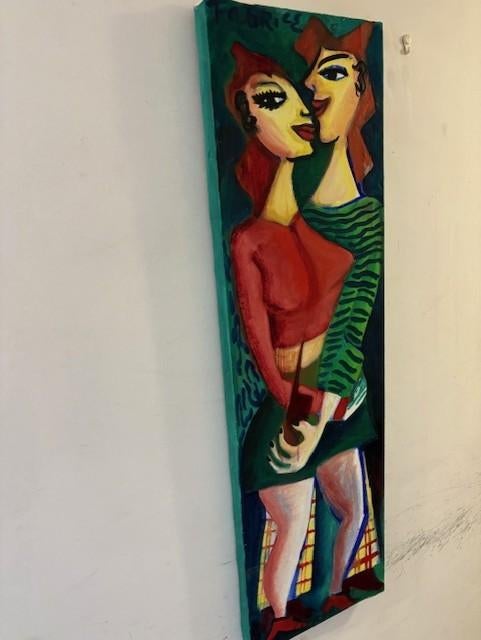 Schilderij van Fabrice Hünd (A'dam 1961 - A'dam 2021), Antiek en Kunst, Ophalen