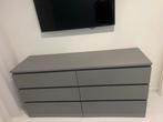 Grijze ladekast met 6 laden, Huis en Inrichting, Kasten | Ladekasten, Gebruikt, 100 tot 150 cm, 5 laden of meer, Ophalen of Verzenden