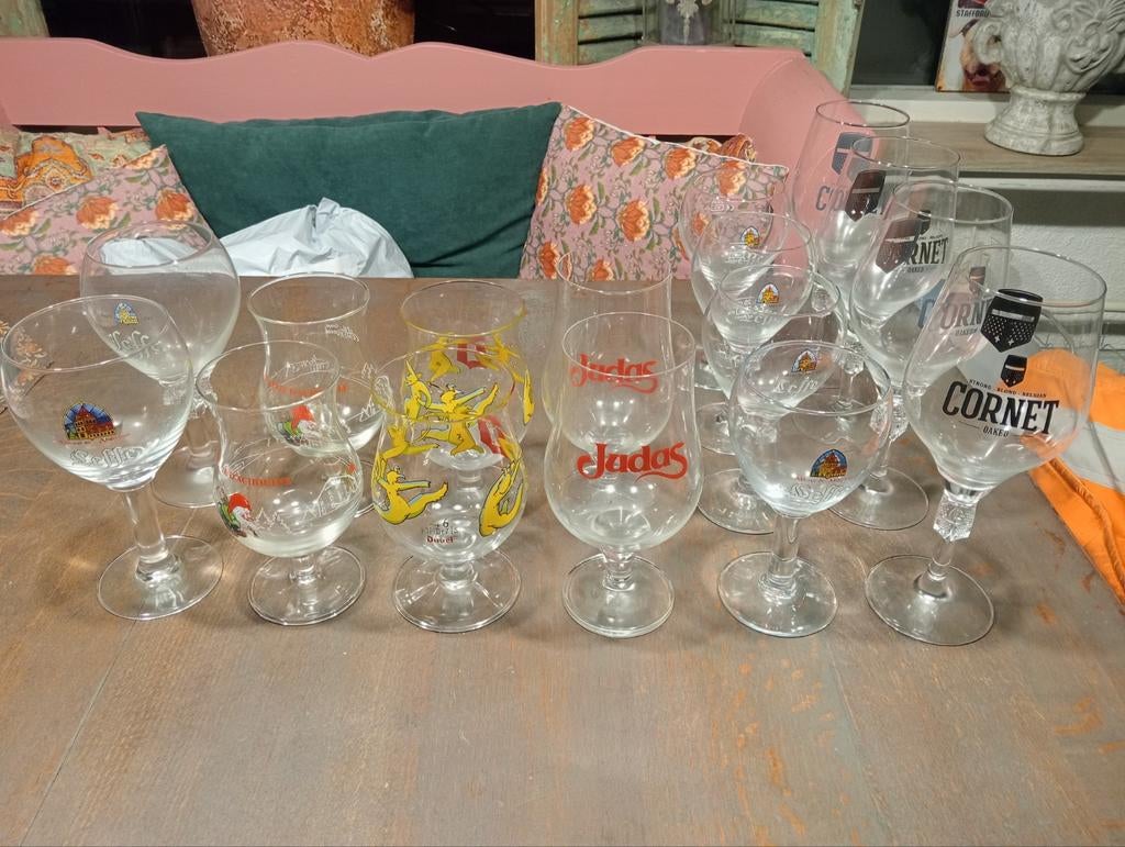 Bierglazen verzameling, Verzamelen, Glas en Borrelglaasjes, Ophalen of Verzenden, Zo goed als nieuw, Bierglas