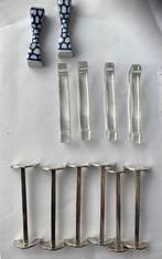 Diverse messenleggers: porselein, glas, verzilverd, Ophalen of Verzenden, Zo goed als nieuw, Overige materialen, Vaatwasserbestendig